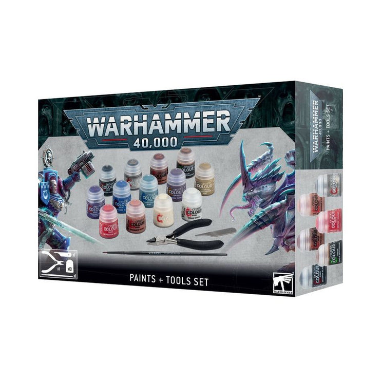 Games Workshop Warhammer 40K Paints + Tools Set