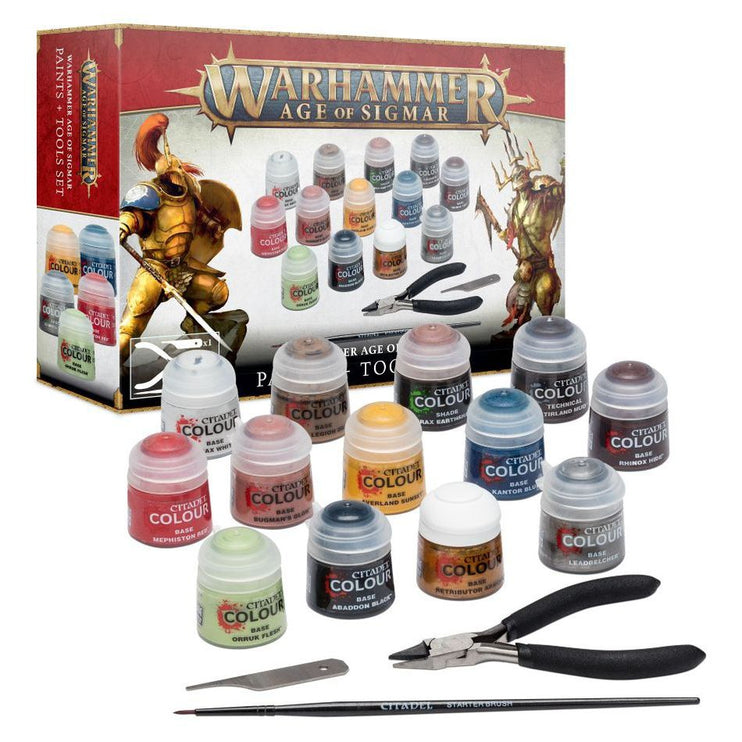 Games Workshop Warhammer Age of Sigmar Paints + Tools Set