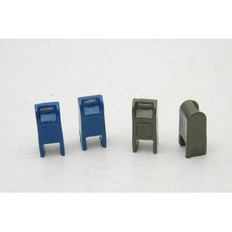 Durango Press 115 HO Scale Street Mail Boxes(4)