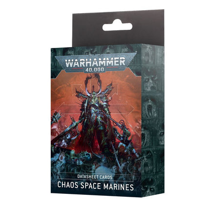 Games Workshop Warhammer 40K Chaos Space Marines Datasheet Cards