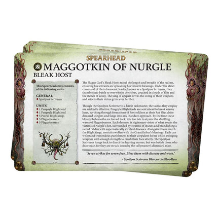 Warhammer Age Of Sigmar Faction Pack Maggotkin Of Nurgle