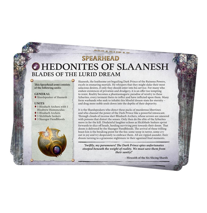 Warhammer Age Of Sigmar Faction Pack Hedonites Of Slaanesh