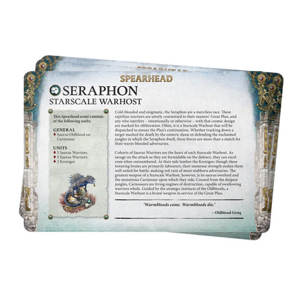 Warhammer Age Of Sigmar Faction Pack Seraphon