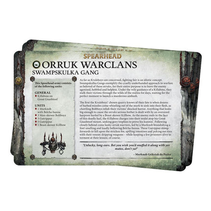 Warhammer Age Of Sigmar Faction Pack Orruk Warclans