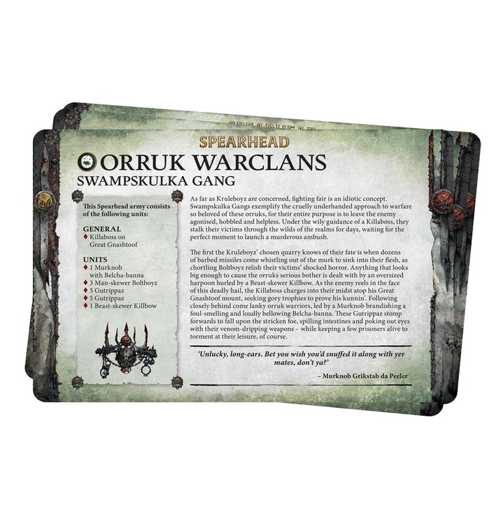 Warhammer Age Of Sigmar Faction Pack Orruk Warclans