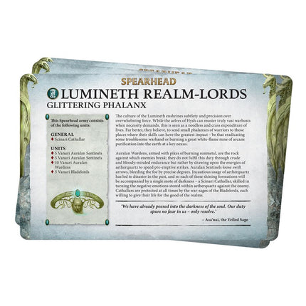 Warhammer Age Of Sigmar Faction Pack Lumineth Realm-Lords