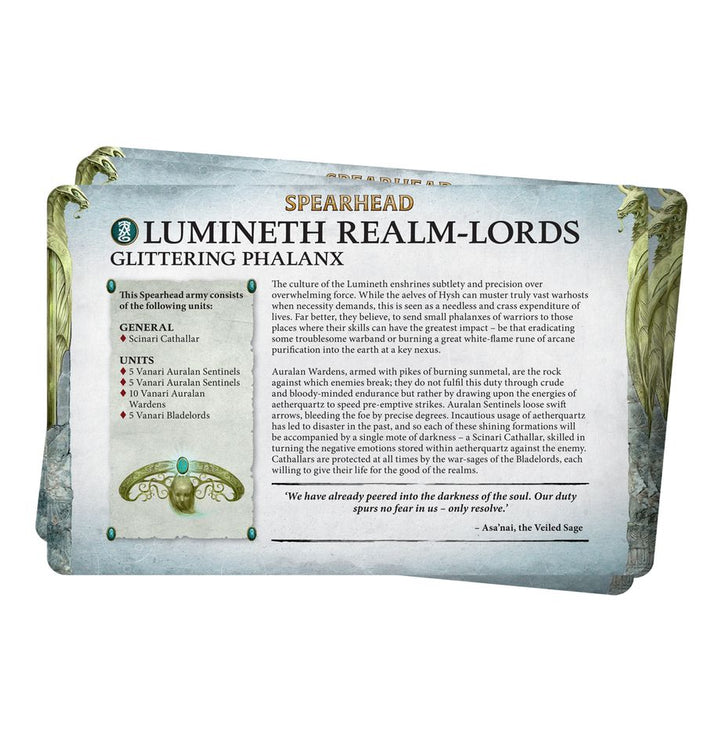 Warhammer Age Of Sigmar Faction Pack Lumineth Realm-Lords