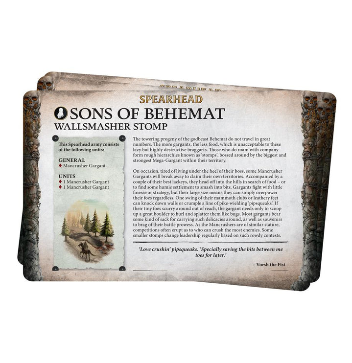 Warhammer Age Of Sigmar Faction Pack Sons Of Behemat