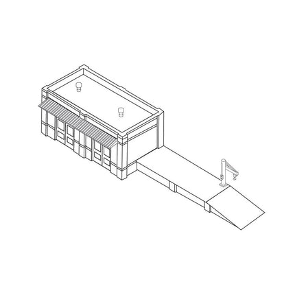 Woodland Scenics N Scale Olsen Feed/Larsen Implement DPM Kit