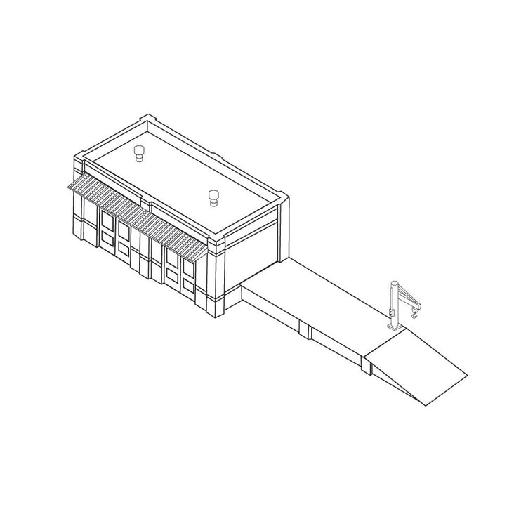 Woodland Scenics N Scale Olsen Feed/Larsen Implement DPM Kit