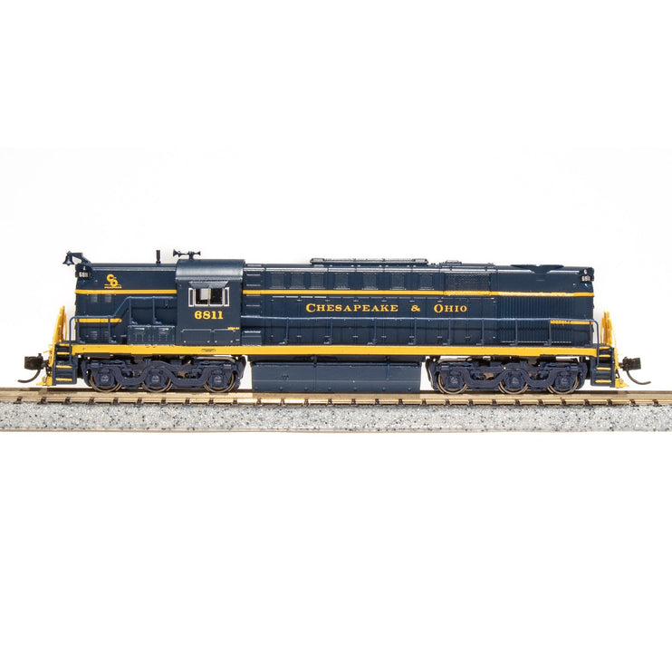 Broadway Limited N P4 Alco RSD-15 Diesel C&O #6811/blu&yel DC/DCC Sound