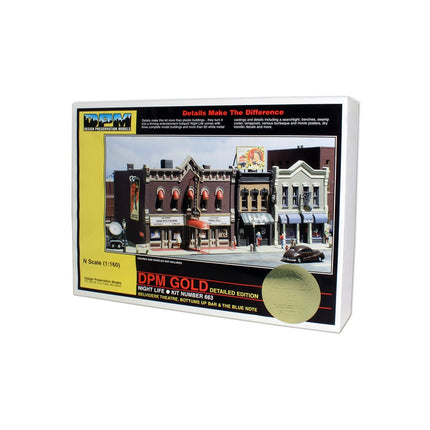 Woodland Scenics N Scale Night Life Buildings DPM Kit