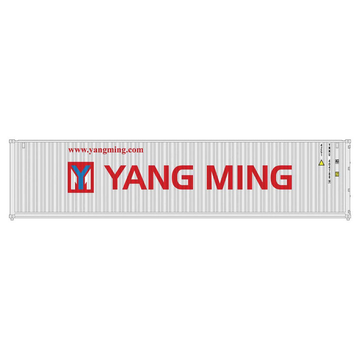 Kato N MAXI-I Double Stack 5pk TTX #759364 with Yang Ming Containers