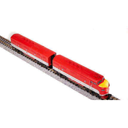 Broadway Limited N P4 F3 A/B Diesels MKT #203-A/203-B/redaluminumyel DC/DCC