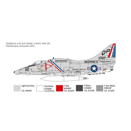 Italeri US Navy A-4E/F/G Skyhawk 1:48 Model Kit