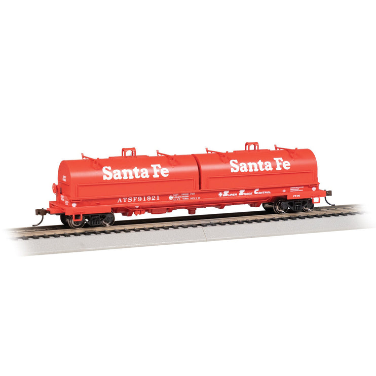 Bachmann HO 55' Steel Coil Car Santa Fe SF #9192 Super Shock Control