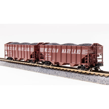 Broadway Limited N H2a 3-Bay Hopper 2pk B WM