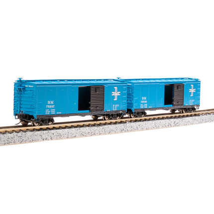 Broadway Limited N USRA 40' Steel Boxcar 2pk B&M