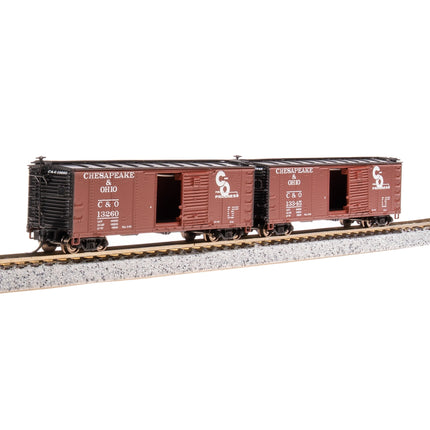 Broadway Limited N USRA 40' Steel Boxcar 2pk C&O