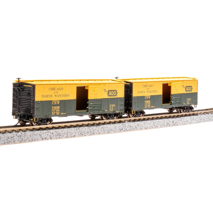 Broadway Limited N USRA 40' Steel Boxcar 2pk CNW