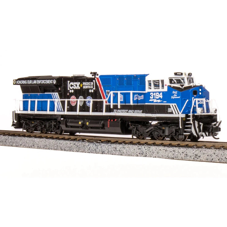 Broadway Limited N Scale ES44AC Diesel CSX #3194/Law Enforcement DC/DCC Sound