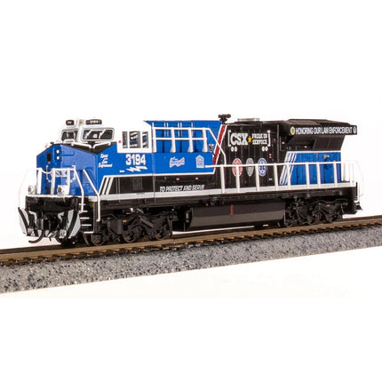 Broadway Limited N Scale ES44AC Diesel CSX #3194/Law Enforcement DC/DCC Sound