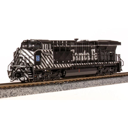 Broadway Limited N Scale ES44AC Diesel SF #785/Zebra Stripe DC/DCC Sound