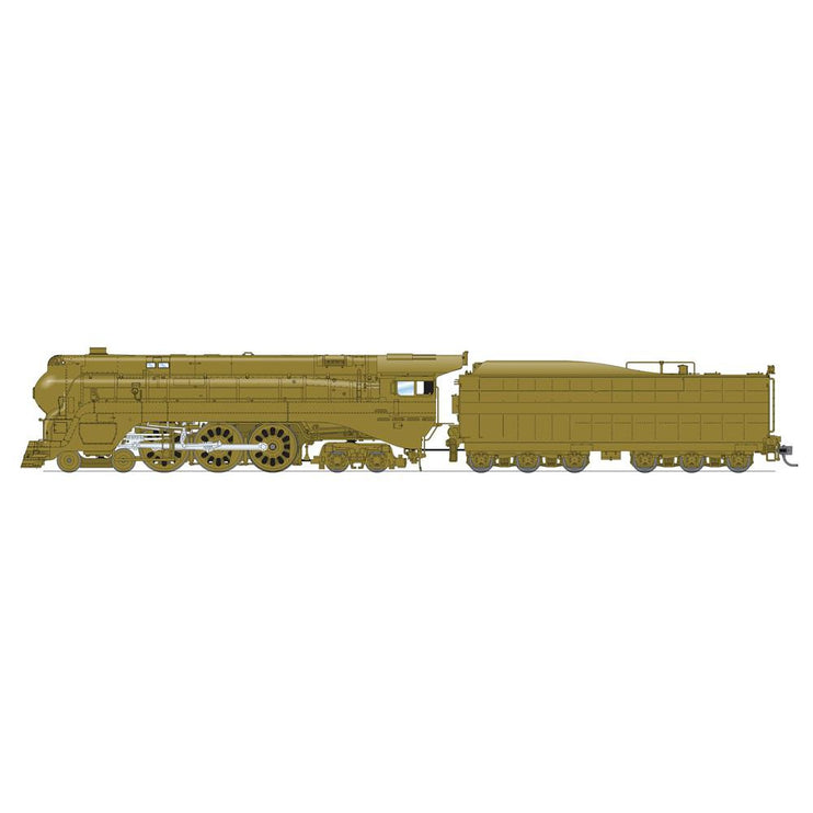 Broadway Limited HO HY SF Blue Goose Steam Loco Unlttrd Brass Paint DC/DCC So