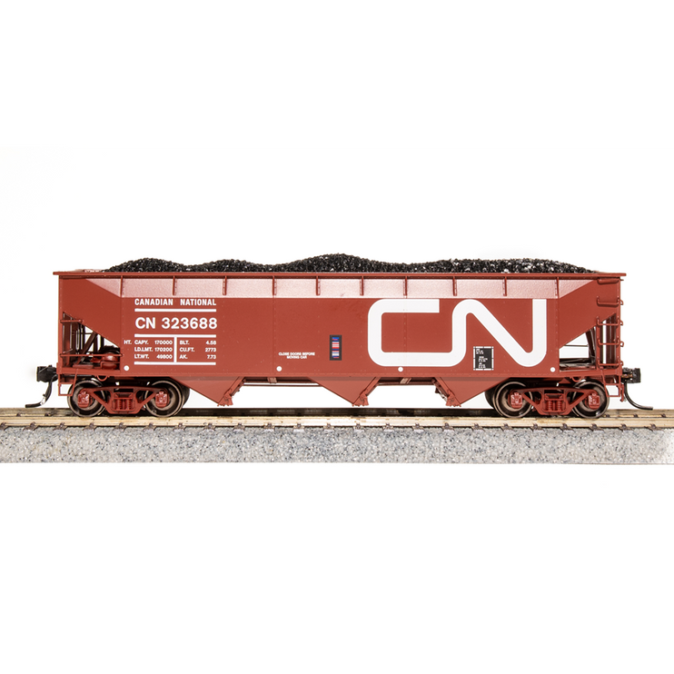 Broadway Limited HO AAR 70t Hopper CN #323688/oxide red