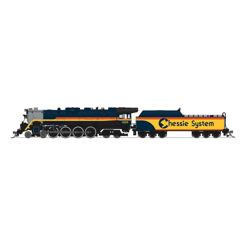 Broadway Limited N Scale Chessie Steam Southern Pacificecial T1 4-8-4 Steam Locomotive #2101 DCC Ready
