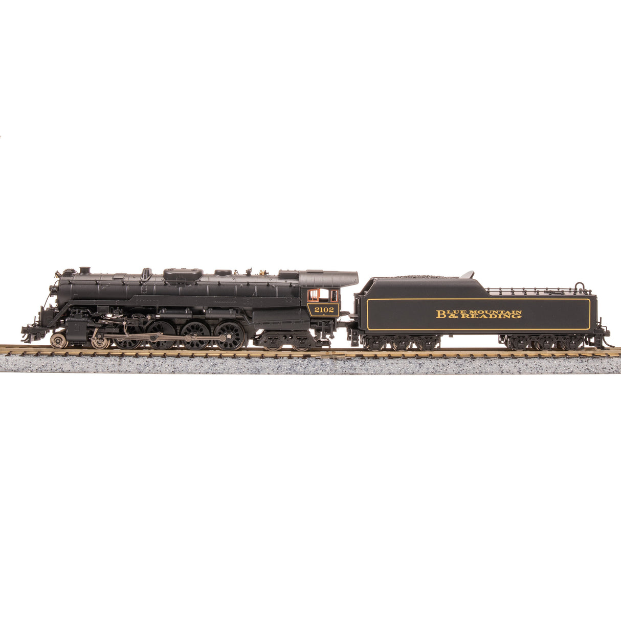 Broadway Limited N Scale Reading T-1 4-8-4 Steam Locomotive Blue Mountain & Reading #2102/ DC