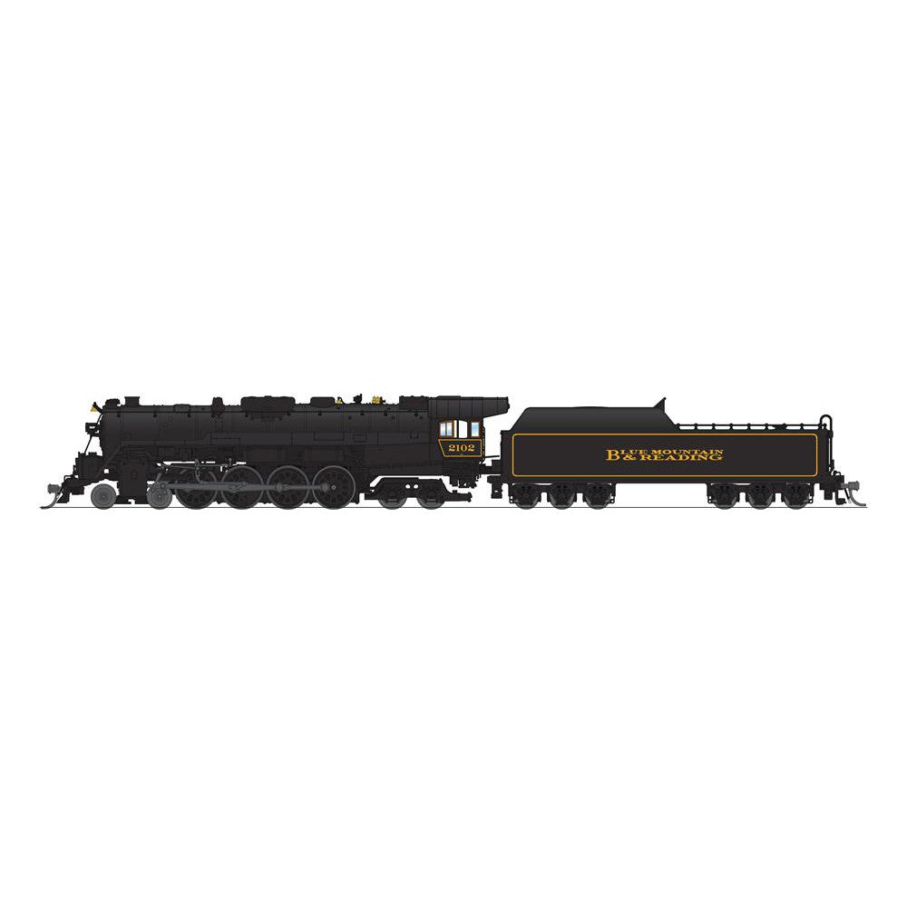 Broadway Limited N Scale Blue Mountain & Reading T1 4-8-4 Steam Locomotive #2102 DCC Read