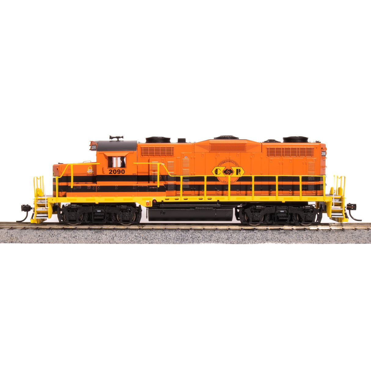Broadway Limited HO P4 GP20 Diesel CWRY #2090/orgblkyel DC/DCC Sound