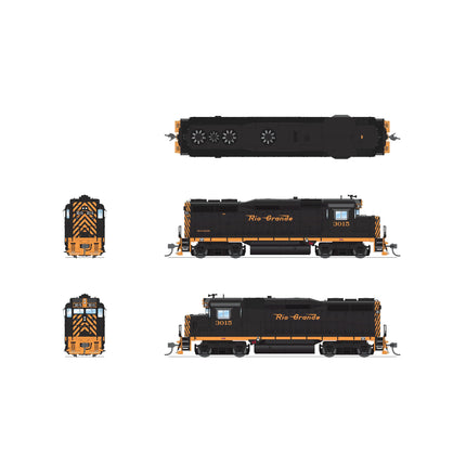 Broadway Limited HO P4 GP30 Diesel D&RGW #3015/Small Rio Grande DC/DCC Sound