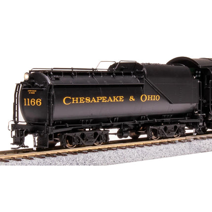 Broadway Limited HO HY C&O K-2 Mikado Steam Loco #1196 w/16-VC Tender DC/DCC