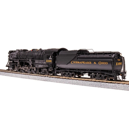 Broadway Limited HO HY C&O K-2 Mikado Steam Loco #1196 w/16-VC Tender DC/DCC