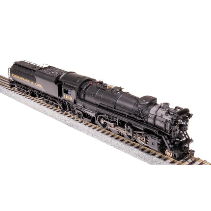 Broadway Limited HO HY C&O K-2 Mikado Steam Loco #1196 w/16-VC Tender DC/DCC