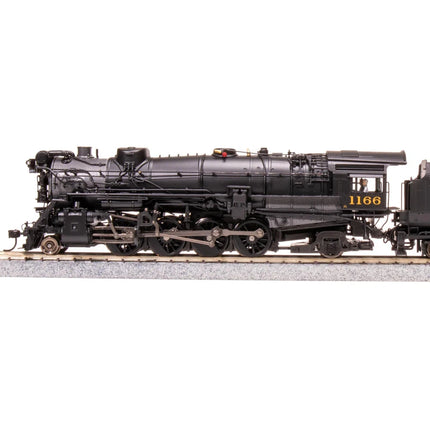 Broadway Limited HO HY C&O K-2 Mikado Steam Loco #1196 w/16-VC Tender DC/DCC