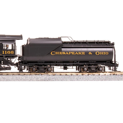 Broadway Limited HO HY C&O K-2 Mikado Steam Loco #1196 w/16-VC Tender DC/DCC