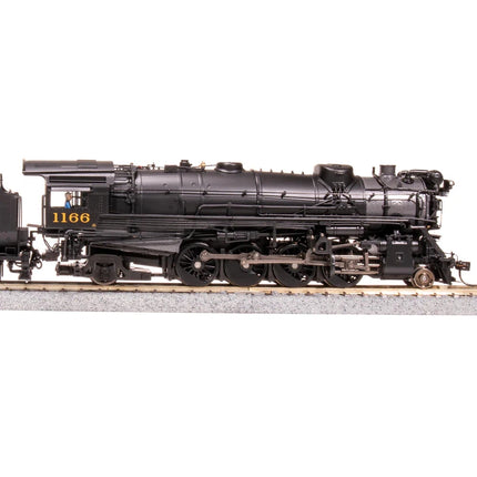 Broadway Limited HO HY C&O K-2 Mikado Steam Loco #1196 w/16-VC Tender DC/DCC