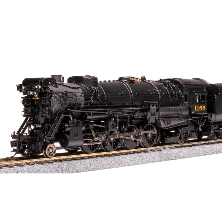 Broadway Limited HO HY C&O K-2 Mikado Steam Loco #1196 w/16-VC Tender DC/DCC