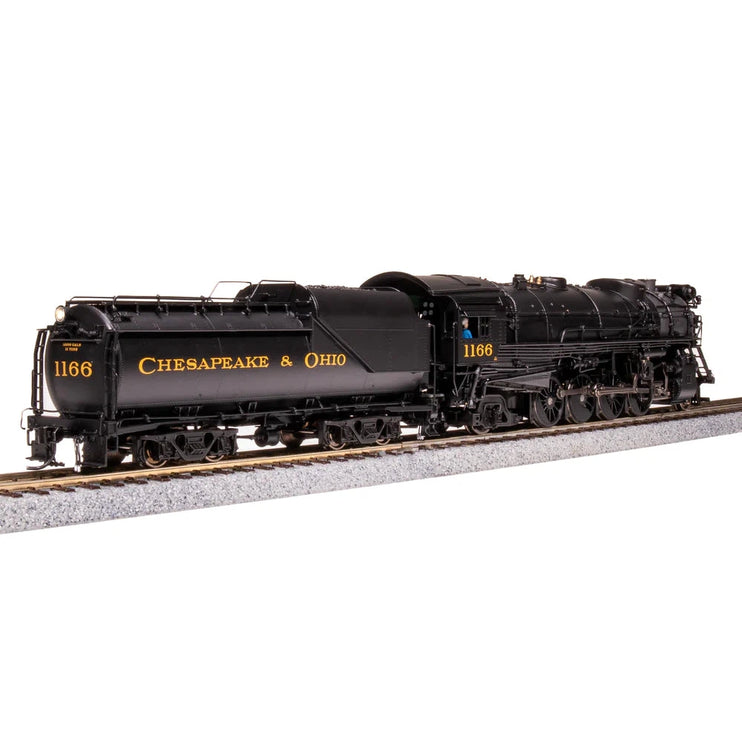 Broadway Limited HO HY C&O K-2 Mikado Steam Loco #1196 w/16-VC Tender DC/DCC