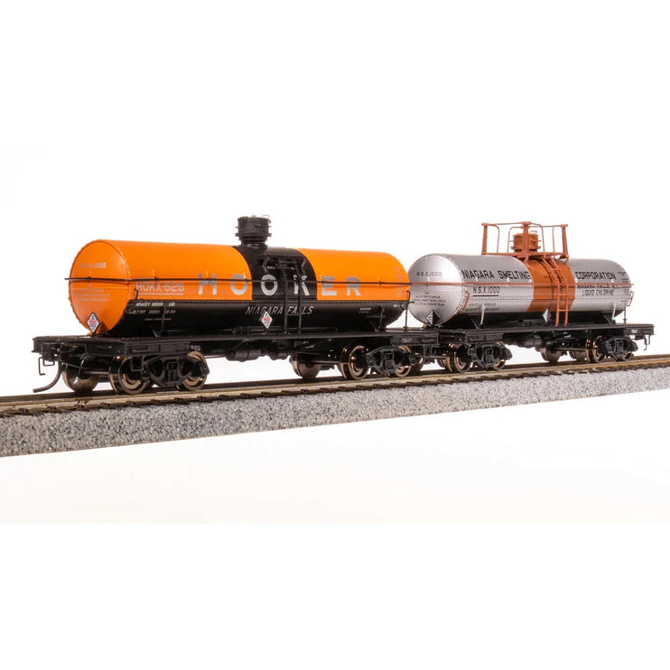 Broadway Limited HO Scale 6000g Tank Car 2pk Hooker Niagara Smelting