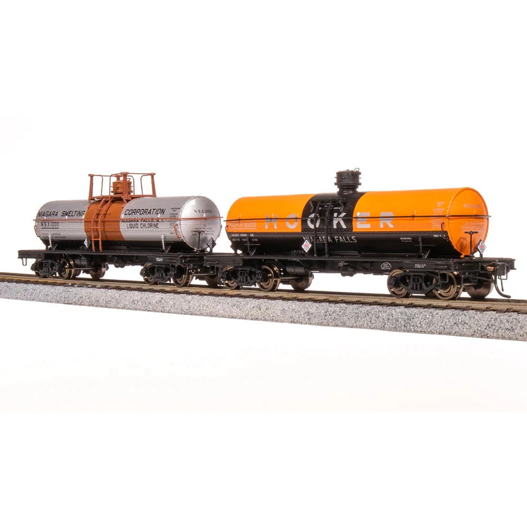 Broadway Limited HO Scale 6000g Tank Car 2pk Hooker Niagara Smelting