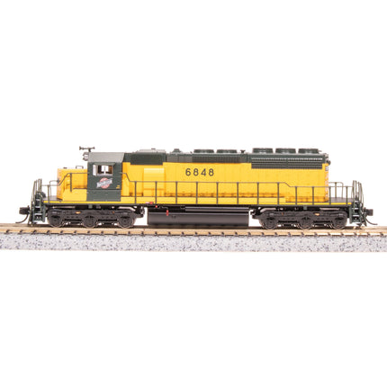 Broadway Limited N Scale SD40-2 Diesel CNW #6848/gen&yel DC/DCC Sound