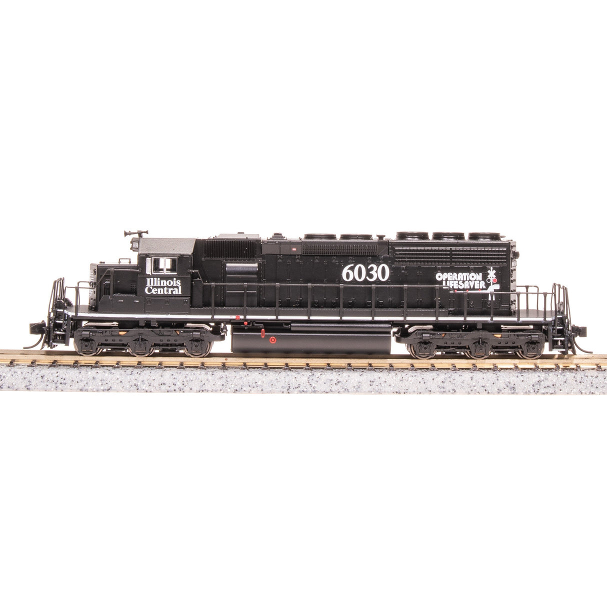 Broadway Limited N Scale SD40-2 Diesel IC #6057/Operation Lifesaver DC/DCC Sound