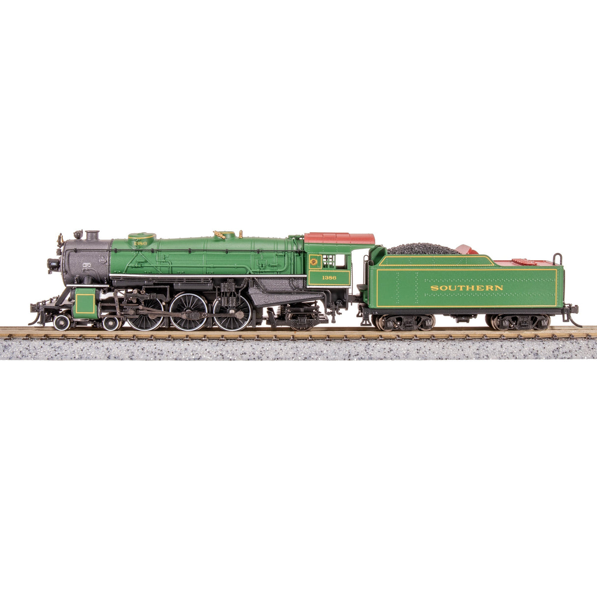Broadway Limited N Scale USRA 4-6-2 Hvy.Pacific Steam Locomotive Southern #1386/grn DC/DCC