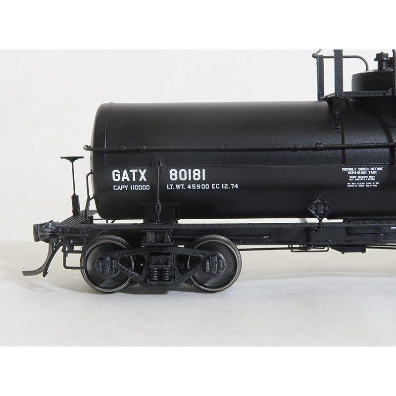 Tangent GATX “Black Lease 12-1974+” GATC 1957-design 8000 Gal. Welded Tank Car #80178