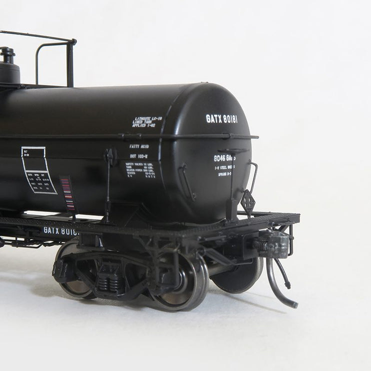 Tangent GATX “Black Lease 12-1974+” GATC 1957-design 8000 Gal. Welded Tank Car #80178