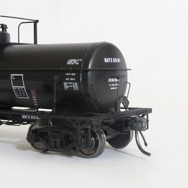 Tangent GATX “Black Lease 12-1974+” GATC 1957-design 8000 Gal. Welded Tank Car #80178